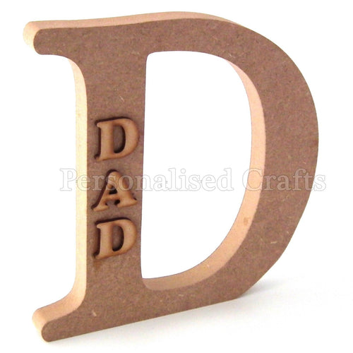 Letter D with Dad Wording