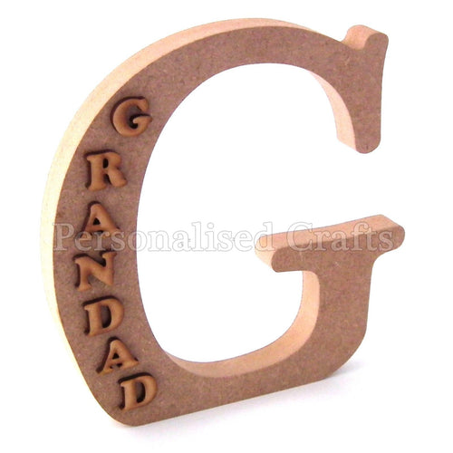 Letter G with Grandad Wording