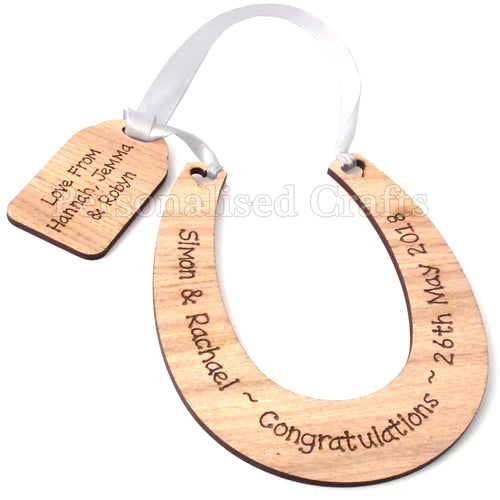 Mr & Mrs Keepsake Horseshoe With Tag