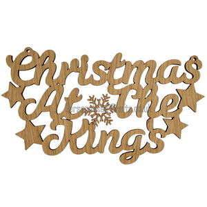 Painted Christmas At The Surname Plaque Only