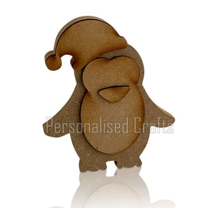 Penguin with Santa Hat