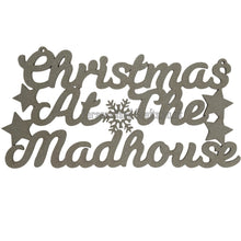 Load image into Gallery viewer, Painted Christmas At The Surname Plaque Only